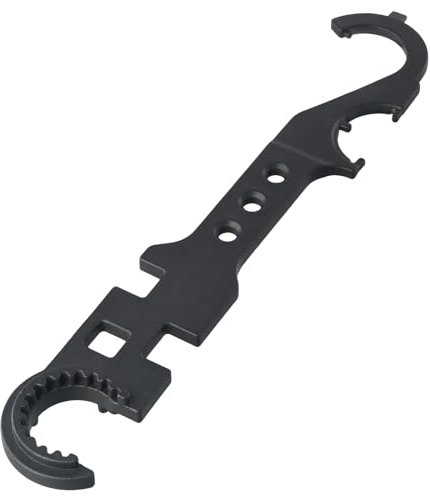 Litinliv AR15/M4 Combinación Llave, Llave de Blindaje de Acero AR15 / M4, Llave Combinada, Llaves de Trinquete, Llave Combinada con Carraca, Herramientas de Reparación del Hogar