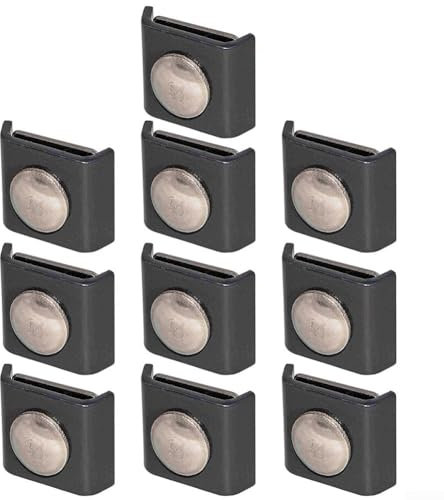 Entgoinggo 10 pannelli a griglia metallica, connettori ad angolo in metallo, per recinzioni longitudinali, per giardino, 40 x 35 mm