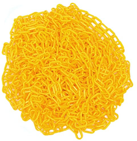 Cabilock 910m Cadena Decorativa Amarilla Plástico Para Control De Multitudes Para y Precauciones De Seguridad