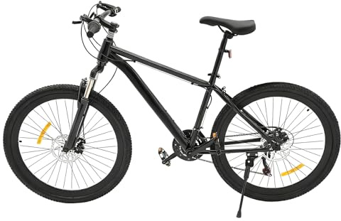 WFIETN - Mountain bike da 26 pollici, bicicletta con meccanismo di cambio a 21 marce, per 1,65 – 1,80 m di altezza, freno a disco, tipo di sospensione della ruota anteriore, fino a 100 kg, per ragazzi