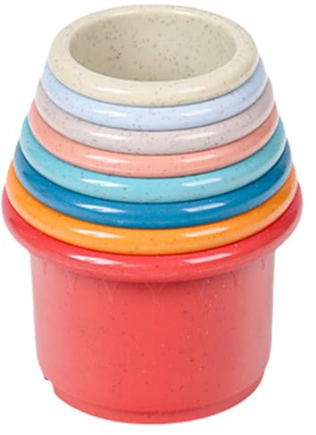 -Stapelkopp – 13,98 tum stackleksak | fodersök-leksaker, kaninberikning | långsam ätning mot tristess, inomhussall, träning, , träning, smådjur berikning