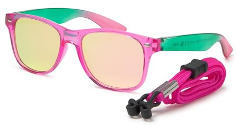 Kiddus Gafas de Sol Polarizadas para Niños de 4 a 7 Años, 4 5 6 y 7 Años, UV400 Categoría 3, Lente CAT3 1,1 mm, Montura TR90 Ligera y Resistente, Incluye Cuerda Ajustable, Sin BPA, Normativa ISO y CE