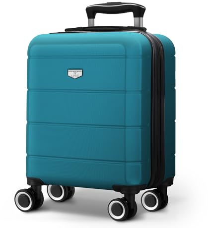 LUGG Travel Suitcase - Jetset 15 Lightweight Travel Cabin Bag, Water Resistant, Strong & Lightweight with Secure TSA Lock, Smooth 360° Wheels, Internal Pockets - Airline Approved (45x33x20cm)
