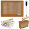 Spardose aus Holz, Retro Sparbüchse Aufbewahrungsbox, Sparbox, Spardose Kinder-Sparziel, Sparschwein mit Marker, Wiederverwendbare Spardose mit Sparziel und Zahlen zum ankreuzen