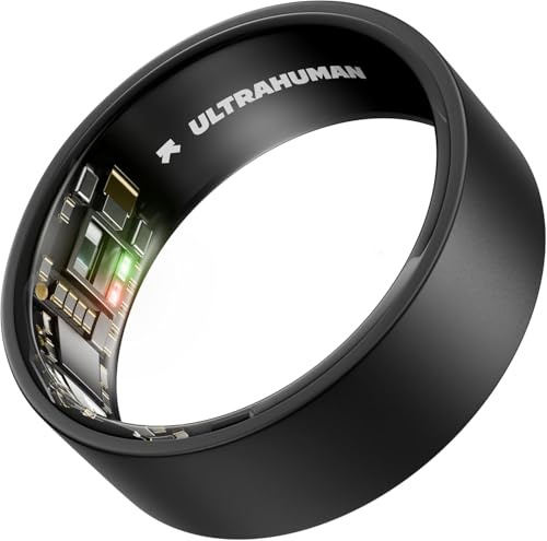 ULTRAHUMAN Ring Air: Rastreador de sueño y Actividad física, Anillo Inteligente para Mujeres y Hombres, Sin Tarifa de aplicación para Funciones estándar, 10, Gris Mate