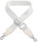 Schultergurt für Handtasche Laptoptasche - Weiß [Metallfarbe: Silber] - Länge verstellbar 89-142 cm - Breite 3,8 cm - Ersatz Gurt Band Schulterriemen Strap Umhängegurt für Laptoptasche