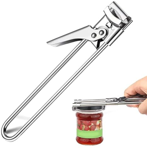 1pcs Manual Jar Can Opener,Adjustable Stainless Steel Jar Can Opener,Adjustable Universal Size Stainless Steel Canning Jar Opener for Beer Bottles Cans Beverages Kitchen Gadgets