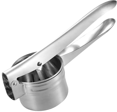 JVHLOV Schiacciapatate, Schiaccia Patate in Acciaio Inox, Schiaccia Verdure Manuale, Purè di Verdure Schiacciapatate, per Purè di Patate, Frutta, Verdure, lavabile in lavastoviglie