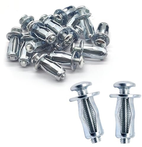 Vordpe 15 Stück Hohlraum Metallanker, M5*25 Hohlraumdübel Metall, Dübel hohlraum, Fischer Hohlraumdübel, Dübel Gipskarton, Gipskartondübel Metall, Spreizdübel