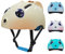 OUWANCH Fahrradhelm Kinder zu Radsport Niedliche Cartoon 3D Gestaltet Kinderhelm für Fahrrad Skateboard Rollschuh für Jungen und Mädchen Verstellbare Größe Kinderhelm 2-8 Jahre (Braun, S:48-54CM)