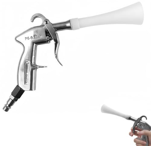 Soufflette Air Comprimé, 6-9,2 Bars Accessoire Compresseur à Air, Pistolet de Nettoyage Voiture, Pistolet de Nettoyage à Air Comprimé, pour le Nettoyage des Voitures, des Sols et des Plafonds