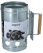 Alpina Starter a carbonella, Ø 16 cm x 27 cm, per barbecue in metallo, con manico, facile e veloce