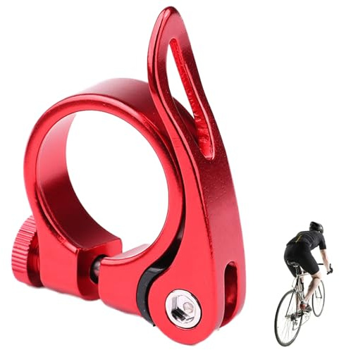 Cykelsadelstolsklämma – snabbkoppling tillverkad av aluminiumlegering, lätta cykelsadelklämmor, universalcykelfäste | Lätt att installera sadelklämma för racing mountainbikes