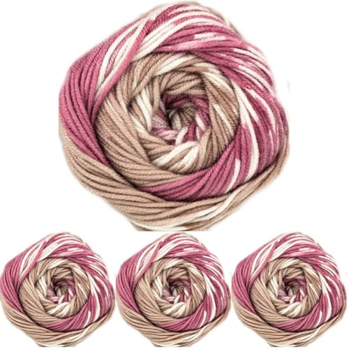 King Cole Fjord DK Knitting Wool Acrylic Self Pattern Fairisle Yarn 1 x 100g (Fusa - 4563) (Pack of 4)