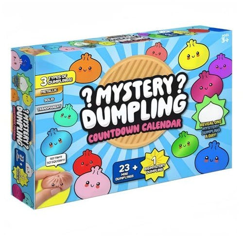 Squishy Bun Bao Bun Mystery Advent Countdown Calendar (24 RANDOM Dumplings)