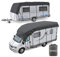 Wohnwagen & Wohnmobil Schutzdach | Dachschutzplane | 5 bis 10 m Länge - 3 m Breite | 3 Schichten | 130g | wintergeeignet (8x3)