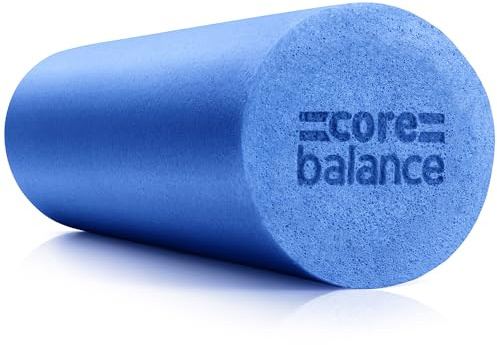 Core Balance Foam Roller Massager 45cm Long Medium Density EPE Muscle Massage (45cm - Blue)
