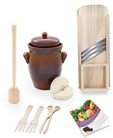 K&K Keramik Gärtopf-Set 5,0 Liter [Form 2]