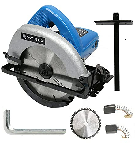 Sierra circular 900W, 4700rpm, profundidad de corte 90°: 55mm/45°: 38mm, corte de juntas con hoja de sierra circular de 180mm, profundidad de corte ajustable para madera,metal blando corte de plástico