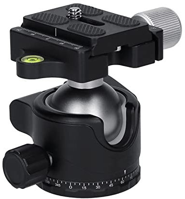 Ball Head Tripod, Andoer H-35A Panorama Ball Head Tripod Mount Adapter Ball Head U-Groove Centre Aluminium Alloy Max Load Capacity of 15kg