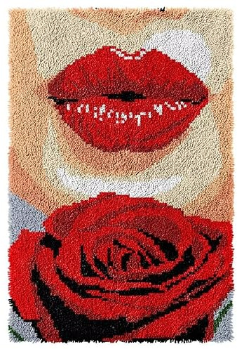ROCKY&CHAO Myriad Choices Latch Hook Rug KitsDIY Latch Hook RugHome Carpet Rug Making Canvas KitsDIY Crochet Kits Embroidery Kits, 60X40CM