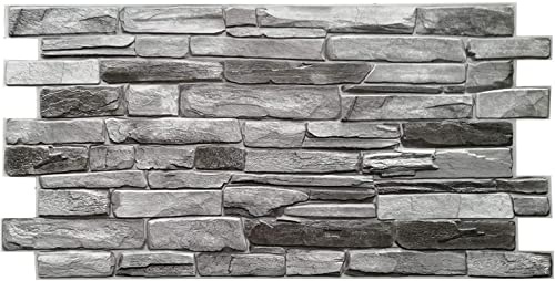 Grace Baltic - Paneles de pared 3D para decoración de pared interior, no adhesivos, finos y elásticos, de PV… (38, Gris)