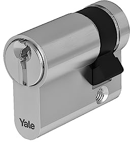 Yale Europeisk standardsäkerhetscylinder för lås YC051KD404503N1 nickelpläterad, 27/10mm, 3 nycklar