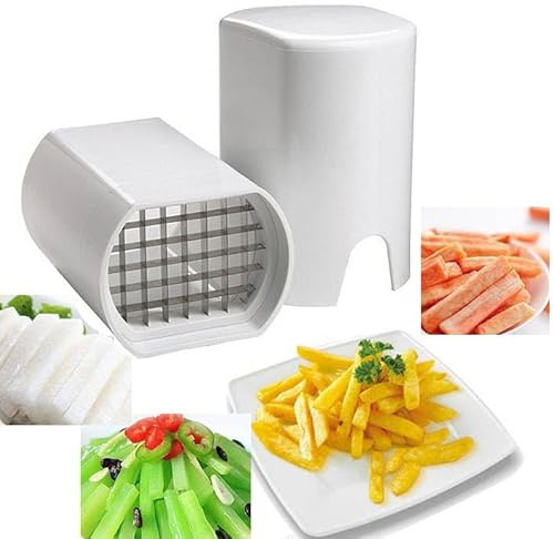 Affettaverdure professionale per cucina, verdura, cavolo, cipolla, frutta, patate, con scatola di sicurezza, tagliaverdure, tagliaverdure, strisce di spessore 1 cm, per preparare pasti veloci Kitench