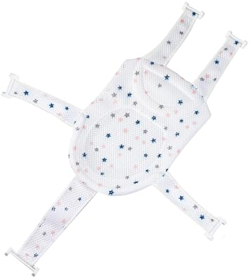 RTRTGS Asiento Hamaca Bañera Bebe Alfombrilla Soporte Asiento Antideslizante Recién Nacido Soporte para El Baño para Bebés BañEra BebéS Ducha ReciéN Nacido Malla Ajustable para Niños de 0 a 36 Meses