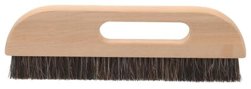 Angoily Brosse à Tapisser Poils De Cheval Avec Poignée Bois Outil De Marouflage Pour Décoration Et Nettoyage Des Murs