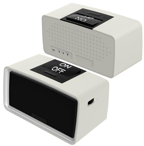 Healvaluefit Einfache Musik-Player für ältere Menschen,Einfacher Hörbuch-Player mit 32GB TF-Karte & Kartenleser für Demenz, Alzheimer, Sehbehinderte, Low Vision Patienten (Grauweiß)