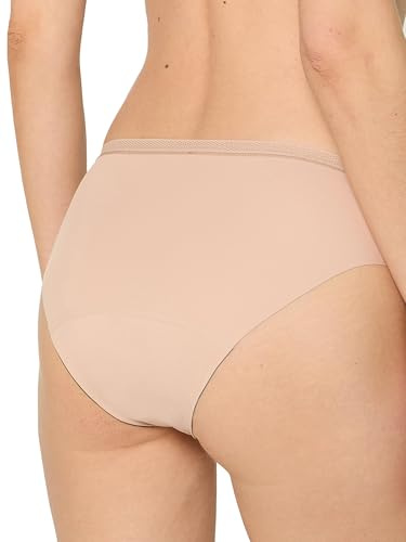 Nur Die Invisible Slip Extrastark Perioden-Unterwäsche Nahtlos Unsichtbar Seamless Bio-Baumwolle Alles Geregelt Intimo, Pelle, L Donna