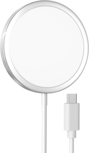 Magnetisches Kabelloses Ladegerät für iPhone, 15W Magnet Wireless Charger Induktive Ladestation für iPhone 16/15/14/13/12 Pro Max Serie,Induktive Kabellos Ladepad Pad Kompatibel mit AirPods 4/3/2/Pro