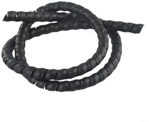 Gdfnmogo Guaina protettiva per cavi a spirale, in materiale PP, flessibile, per cavi elettrici, protezione per tubi da 8-16 mm, diametro interno 1 metro (D10 mm)