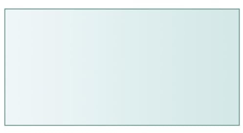 Tavolo trasparente 50x100 cm in vetro duro, tavolo da scrivania 60 mm di spessore, fai da te tavolo da scrivania stabile, perfetto per scrivanie regolabili in altezza
