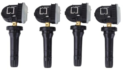 4 pezzi Sensore di monitoraggio pressione pneumatici TPMS 2318530 compatibili con Ford B-Max C-Max II Focus III F-150 Explorer Kuga Ka+ Transit Connect, sistema di controllo della pressione pneumatici