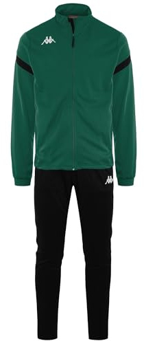 Kappa Dalcito Tuta da ginnastica, Verde / Nero, M Unisex - Adulto