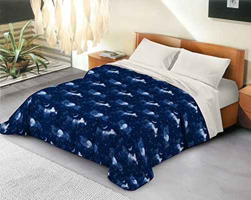 Banzaii Trapunta Singola 170x260 cm Invernale in Ecopiuma da 380 gr/mq calda e morbida – Piumone Invernale Anallergico e Traspirante – Prodotto in Italia – Justine