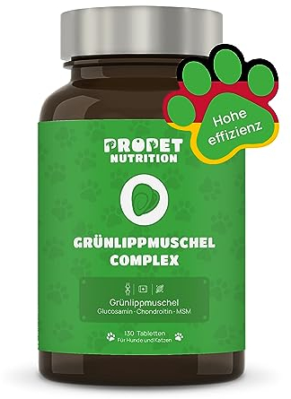 Traitement Arthrose Chien & Chat. Moule Verte Chien. 130 Comprimés Naturels. Anti Inflammatoire. Aide à la Mobilité Articulaire. Glucosamine Chondroïtine Chien. Poudre de Moule Verte pour Chien & Chat