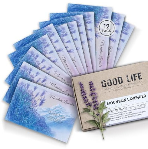Good Life Mountain Lavender Scented Sachets | 12 Sachets
