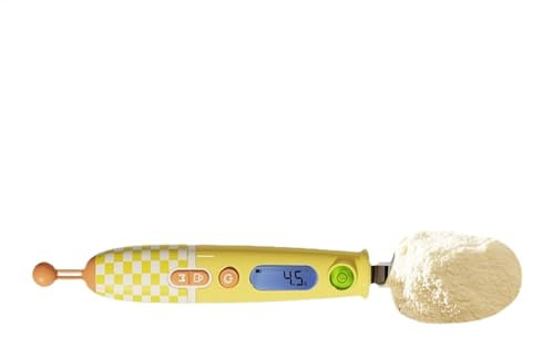 báscula de cuchara, báscula de cuchara medidora digital - Cuchara medidora digital de precisión con pantalla LED - Báscula de cuchara medidora de alimentos con cabezal de cuchara desmontable, para gra