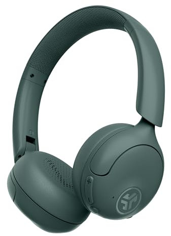JLab Go Lux ANC Hybrid Active Noise Cancelling Headphones - On Ear Wireless Headphones with Microphone, 70+ H Playtime Foldable Bluetooth Earphones with Multipoint & Customisable Sound, Sage