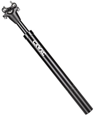 CXWXC Suspension Seatpost 27.2 30.9 31.6mm x 400mm - Shock Absorber Bicycle Seat Post - Adjustable Coil Spring Comfort for Touring & Bikepacking (31.6mm)