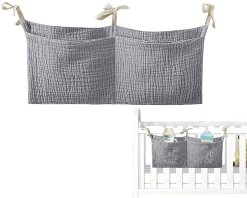 Sac de chevet pour bébé, organisateur de lit pour berceau - Sac de nuit portable pour crèche, organisateur de couches pour berceau | Sac de rangement de literie pour bébé à usage multiple