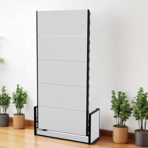 Wallbedking - Murphy Bed - Studio Vertical Wall Bed - Fold Up - Space Saving Folding Bed Frame - Pull Down (90 cm x 190 cm)