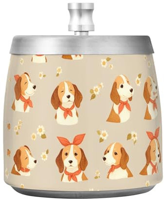 Grand cendrier en acier inoxydable avec couvercle pour table de terrasse intérieure et extérieure, sans fumée, inodore, étanche, pour homme et femme