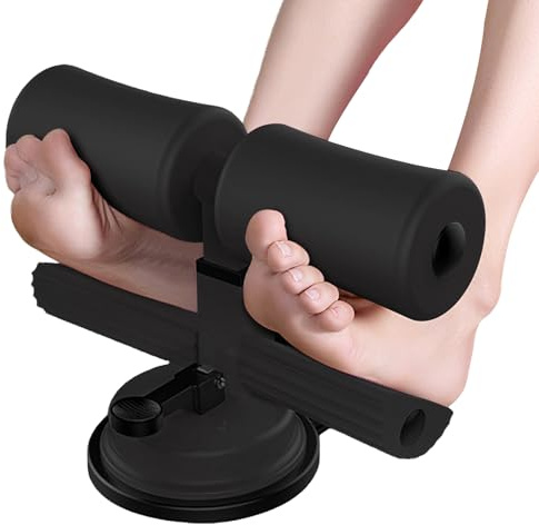 Barre de Sit-Up avec Porte-Pieds Équipement D'Exercice À Ventouses