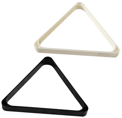 ETHZZLE Portapalle da Biliardo Professionale in Plastica Resistente, Set 2 Pezzi Supporto a Triangolo per Tavolo da Snooker e Pool, per Uso Domestico, Sala Giochi e Club di Biliardo