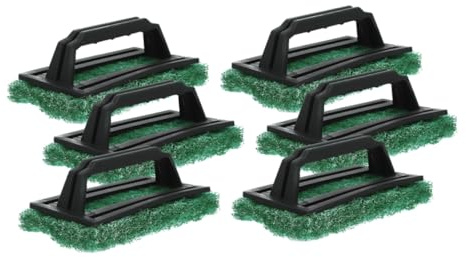 JOINPAYA Cepillo Limpiador para Serigrafía Mango Estropajo para Tinta de Serigrafía 6 Piezas Verdes Removedor de Tinta para Impresión y Limpieza de Pantallas