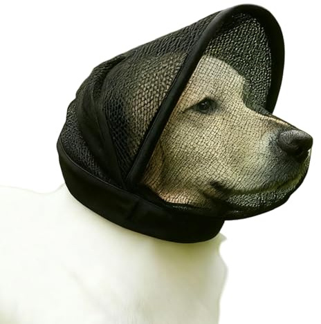 Mesh Hood for Dogs,Puppy Face Protective Cover,Dog Head Protector Cover - for Pet Parents Animal Lovers Accessories During Hiking Camping Training Mountain Climbing Picnic Park Garden